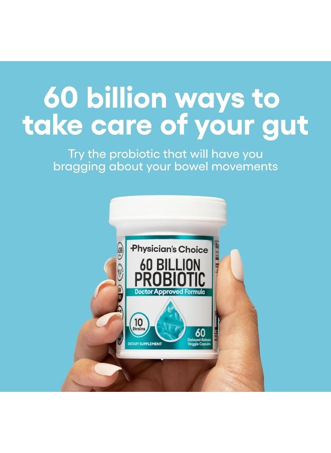 Physician's CHOICE Physician's CHOICE Probiotics 60 Billion CFU - 10 Strains + Organic Prebiotics  - Image 2