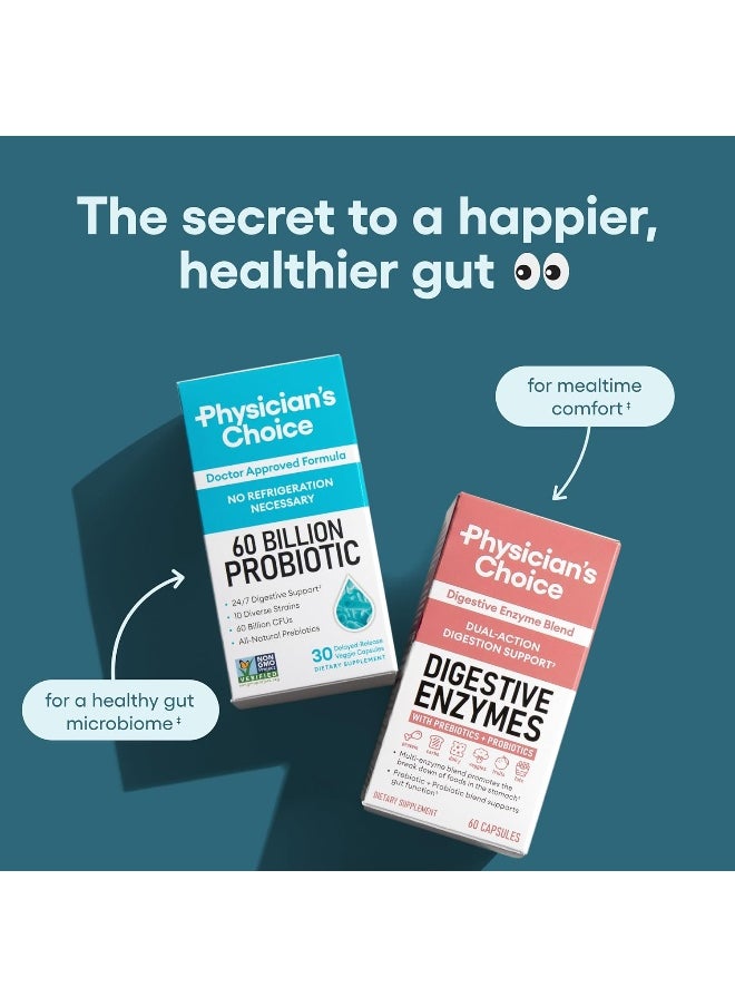 Physician's CHOICE Physician's CHOICE Probiotics 60 Billion CFU - 10 Strains + Organic Prebiotics  - Image 5