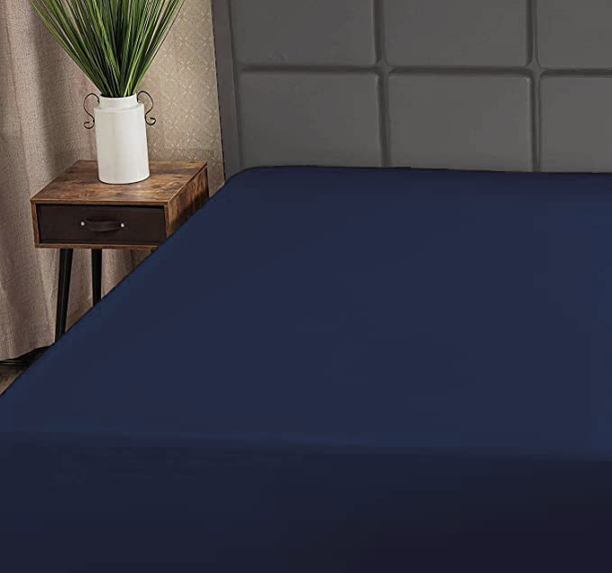 Superity Linen Full XL Fitted Sheet - 100% Cotton Cool Breathable Soft and Comfortable  Machine Wash and Dry (Full Extra Long (54 - Image 2