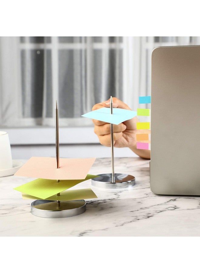 تشينكو 3 قطع من حامل الإيصالات الورقية للمكتب من الفولاذ المقاوم للصدأ مقاس 5.5 بوصة وشوكة فاتورة الشيكات للمطعم وحامل المذكرات وحامل العصا للمكتب والمطبخ - Image 5