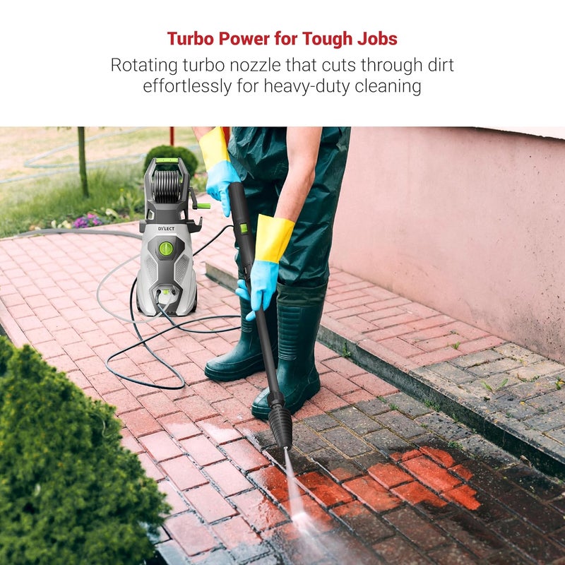 Dylect ® Turbo Lance for High Pressure Washer – High-Speed Jet Nozzle | Heavy-Duty Cleaning of Walls, Driveways, Vehicles | Compatible with Pressure washers - Image 2