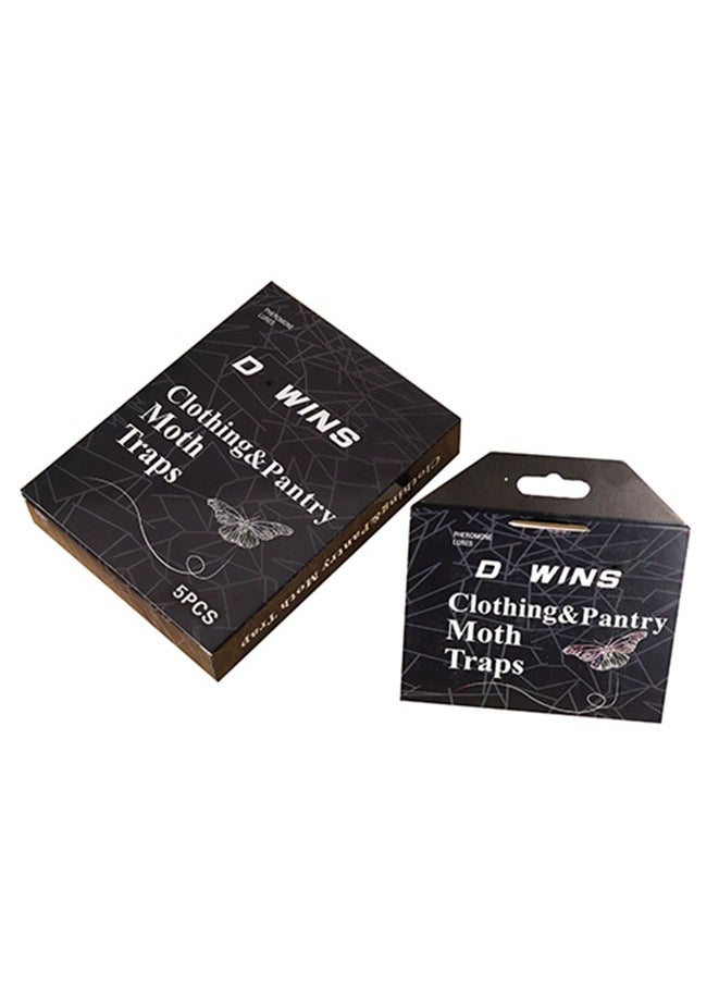 Muyixin - Pantry Moth Traps, 5 Moth Traps for Meal Moth Killer, Sticky Glue Flies Pest Food and Cupboard Moth Killer, Hook Design for Indoor Kitchen Closet, Non-toxic - Image 1