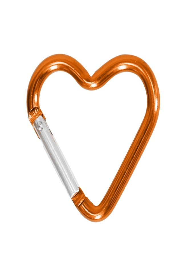 URTERYSER Climbing buckle, Outdoor Carabiner Heart Shape Keychain Clip Spring Snap Hook Carabiner, 12.00 * 8.00 * 1.00CM, deep rose red - Image 4