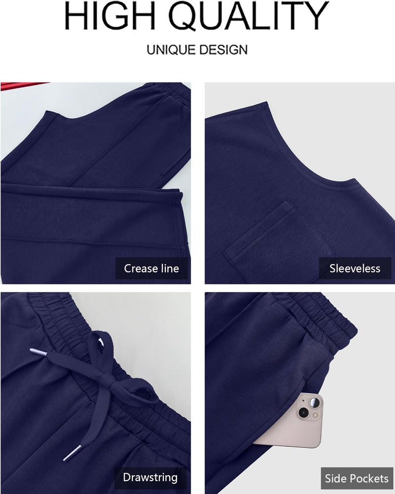 GRECERELLE Petite Lounge Sets For Women Loungewear Set Sweatsuits Women 2 Piece Outfit Jogging Suits Apricot-XS - Image 2