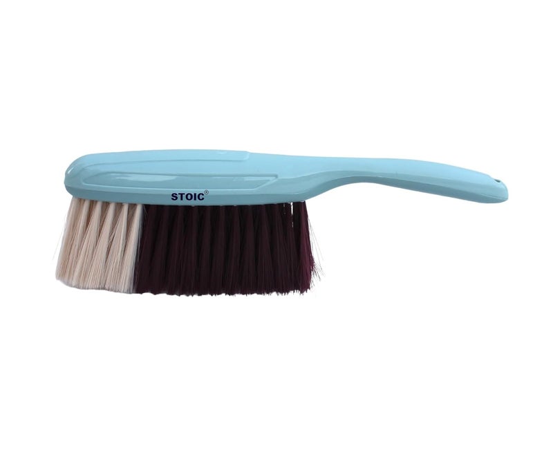 Stoic STOIC Bristles Long Soft Carpet Cleaning Brush for Tiles Carpet Bed Sofa Mattress Window Bathroom Car Seat Curtain Cution Oval Dust Cleaner for Home Office Pack of 1  - Image 1