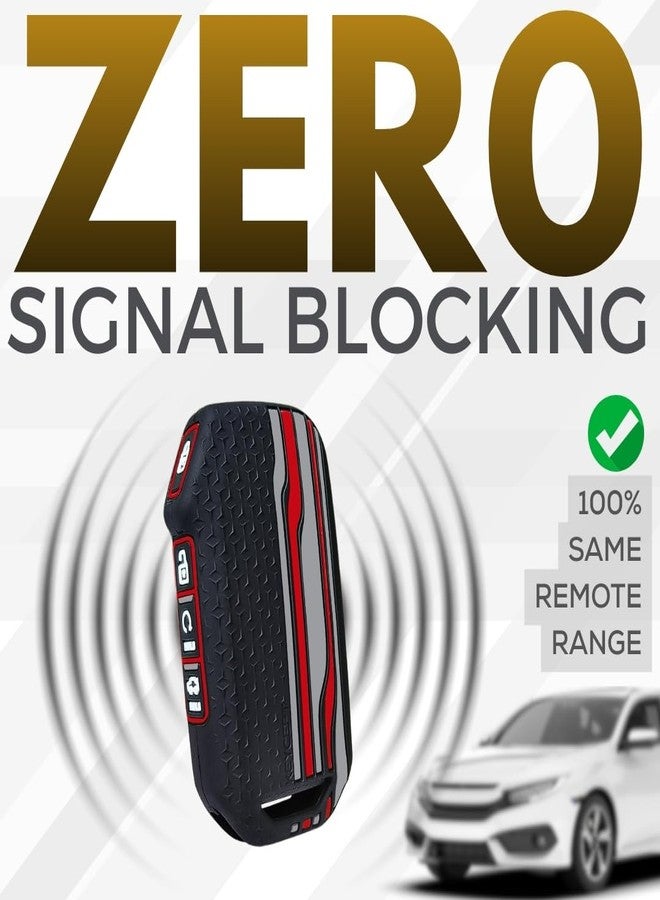 KEYCEPT Tristar Key Cover for Kia Seltos 2024, 2023 Facelift HTX | Sonet Facelift | Carens | Carens Clavis | X Line | Carens Prestige 4 Button Smart Key (Black) - Image 3