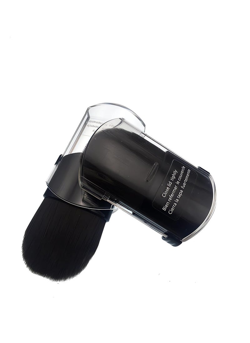 Bling Toman Bling Toman Mini Blush Brush Flat Telescope Brush Retractable Travel Makeup Brush for Mineral Powder,Contouring, Bronzer, Loose Powder,Sunscreen, Cream Foundation or Liquid Cosmetics (2 pcs)  - Image 1