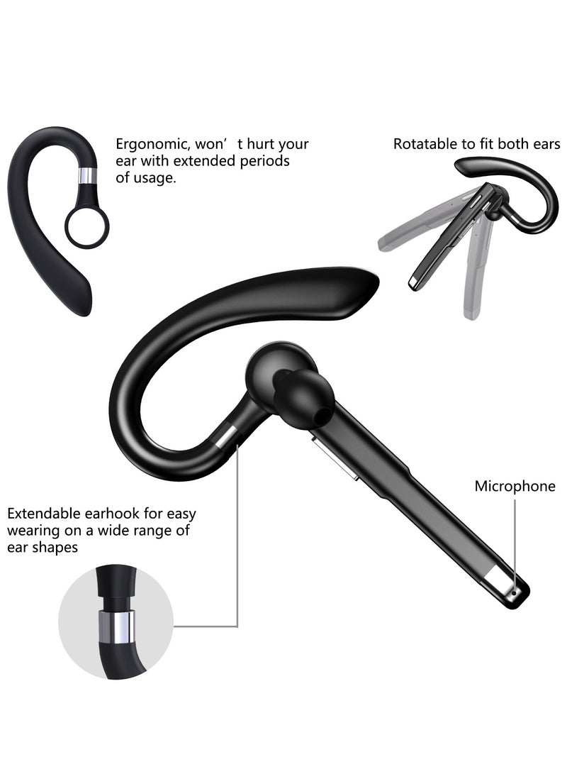 Open-Ear Headphones, Ultra Comfort, Snug Fit, Ergonomic Ear Hook, Balanced Sound, IPX7 Waterproof, 12H Playtime, Bluetooth 5.0, Wireless Earbuds - Image 5