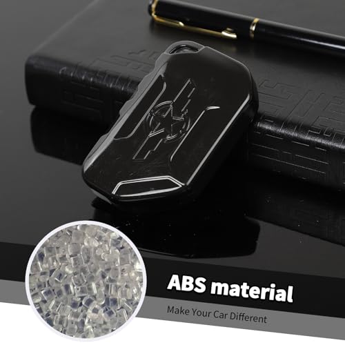 Jimen Key Fob Cover Case Protector Fit for Jeep Wrangler JL JLU Gladiator JT 2018-2025 (Black) - Image 5