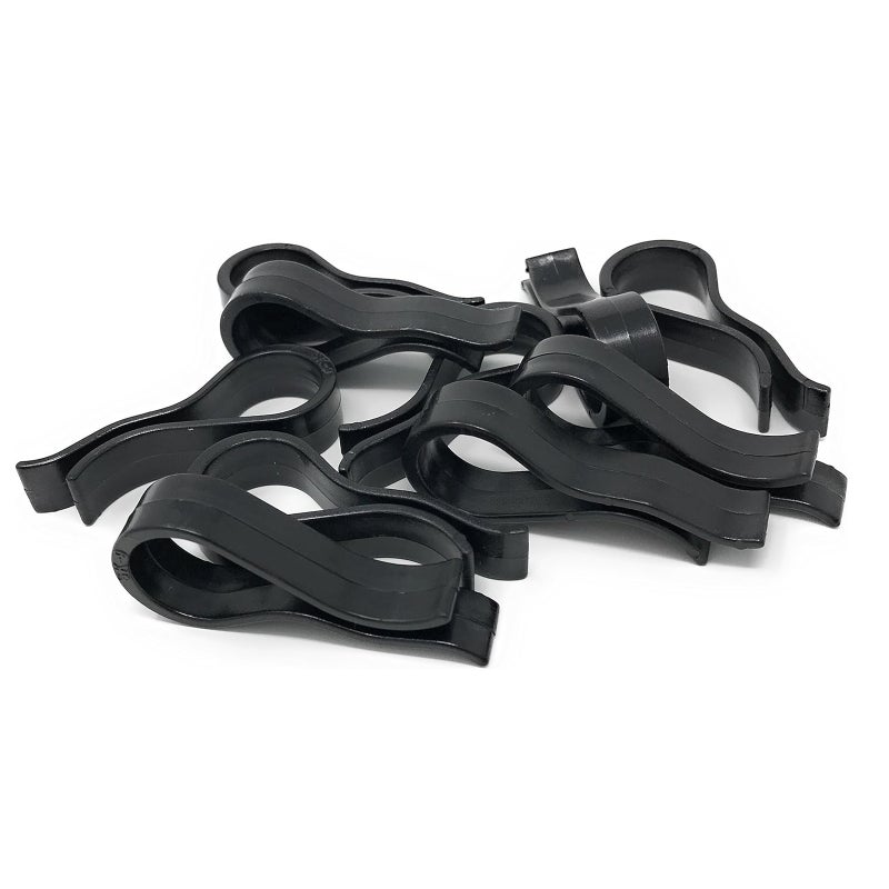 Non-slip clothing clips (black) can be used for towels, scarves, shirts, jackets, pants, dresses, and more.