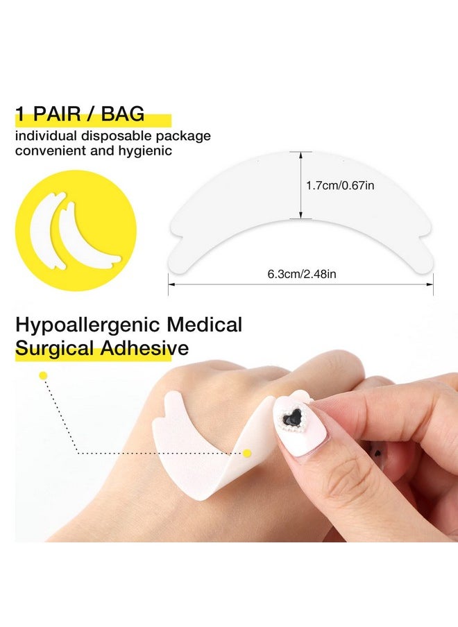 LASHVIEW 50 Pairs Eye Padsunder Eye Pads For Eyelash Extensionmicrofoam Eye Padsnatural No Hydrogellash Extension Lint Freefit Most Eye Shape Stick Wellhypoallergenicwaterproof  - Image 4