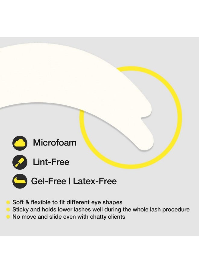LASHVIEW 50 Pairs Eye Padsunder Eye Pads For Eyelash Extensionmicrofoam Eye Padsnatural No Hydrogellash Extension Lint Freefit Most Eye Shape Stick Wellhypoallergenicwaterproof  - Image 3