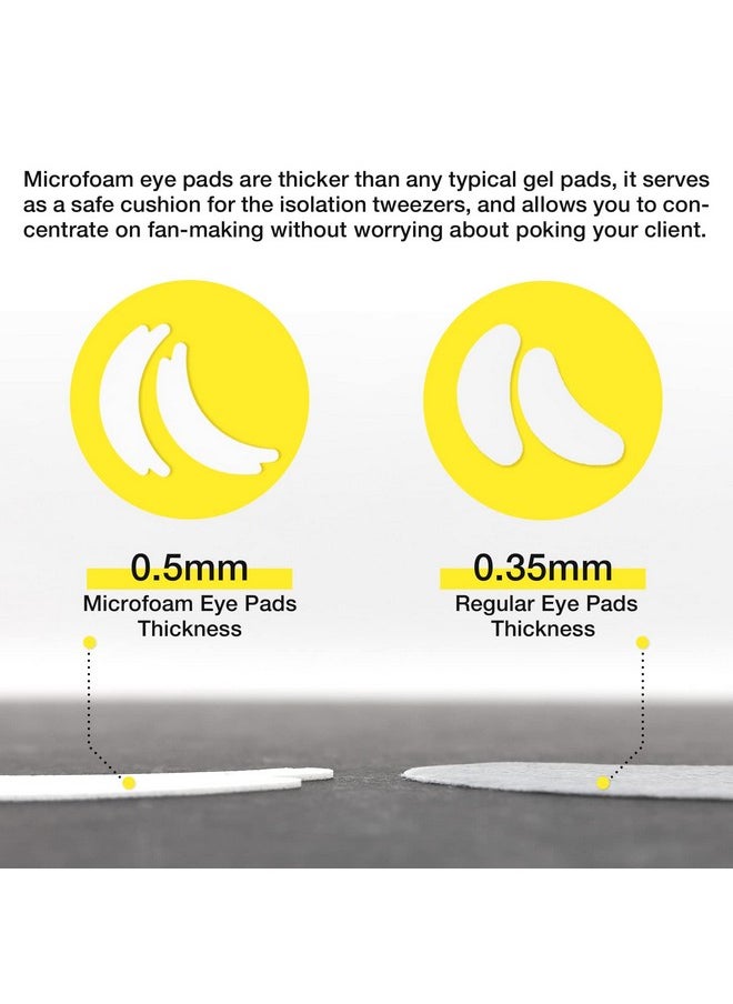 LASHVIEW 50 Pairs Eye Padsunder Eye Pads For Eyelash Extensionmicrofoam Eye Padsnatural No Hydrogellash Extension Lint Freefit Most Eye Shape Stick Wellhypoallergenicwaterproof  - Image 5