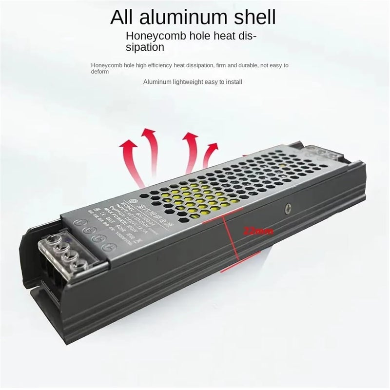300W Ultra Thin Switching Power Supply AC 110 250V To DC 12V 24V Adapter Transformer - Image 5