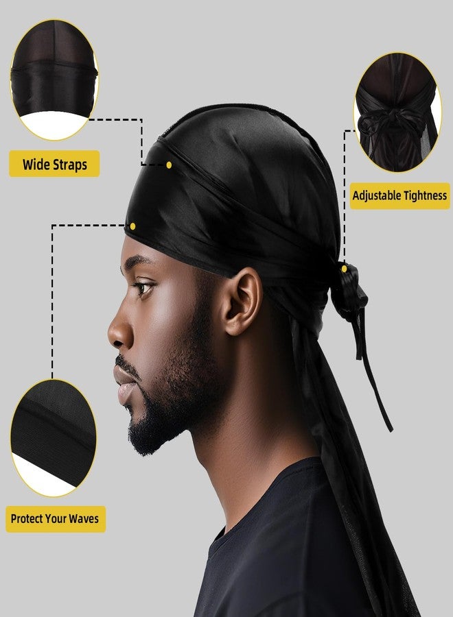 مجموعة KINGS OF WAVES Ultimate 360 Wave Kit للرجال - بوماد وزبدة للشعر المموج (بدون تراكم)، دوراج حريري، قبعة شعر مموجة قابلة للتهوية ووسادة تثبيت - نظام تدريب عميق للشعر المجعد (مجموعة تدريب زبدة الشعر المموج) - Image 5