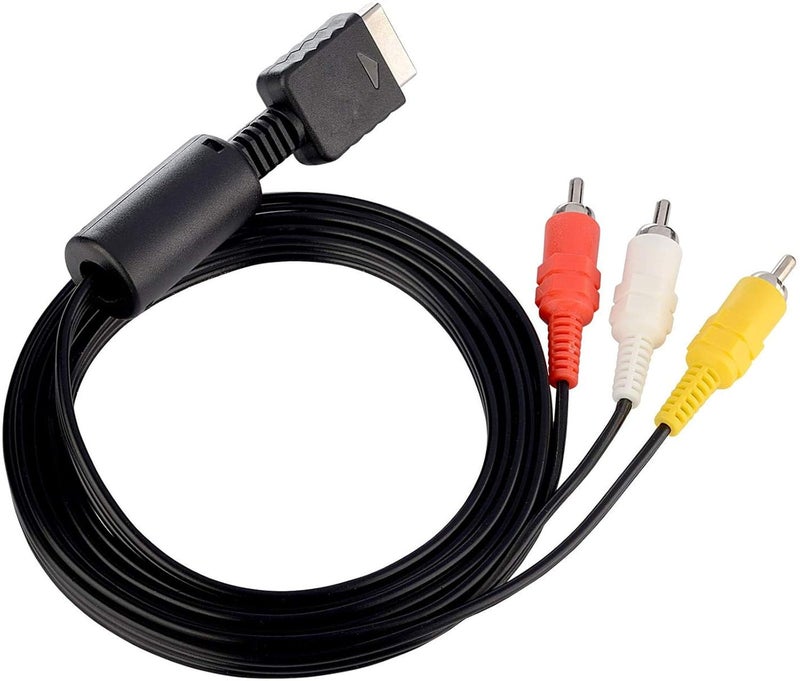 Trenro كابل AV لجهاز PS2 و PS3، كابل AV إلى RCA لجهاز بلاي ستيشن 2 3 /PS2/PSX/PS3 سليم (6 أقدام) - Image 1