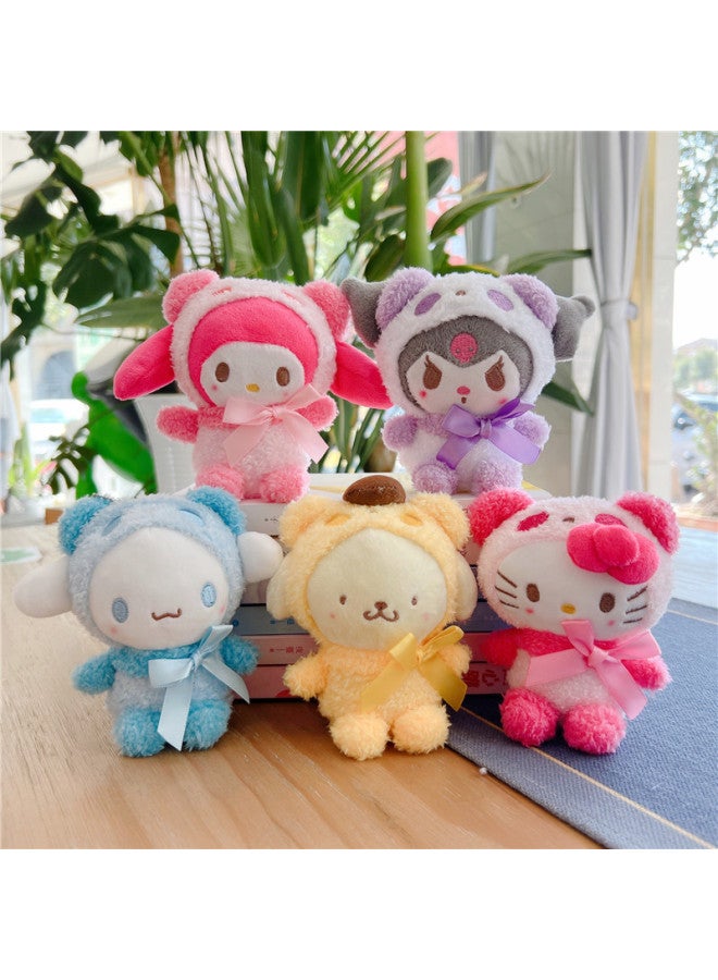 Mini Plush Toy Doll Pendant Wedding Gift Spray Doll Machine Internet Celebrity Bag Pendant Toy/plush Doll/doll-Color:Blue Ultraman-Height:10-15cm Ordinary Hanging Chain - Image 4