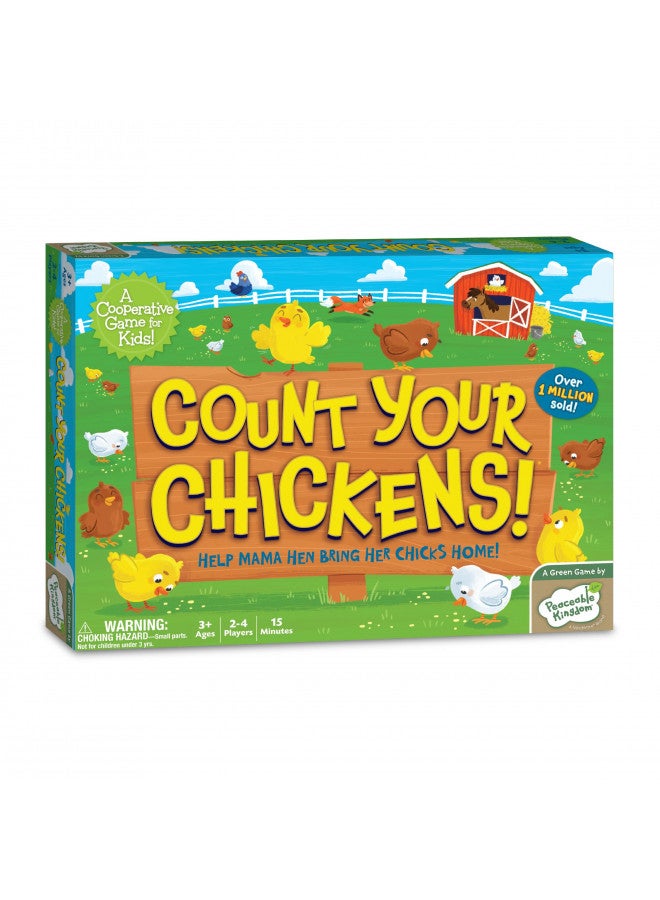 Peaceable Kingdom Count Your Chickens Award Winning Cooperative Counting Game For 2 To 4 Kids Ages 3+  - Image 1