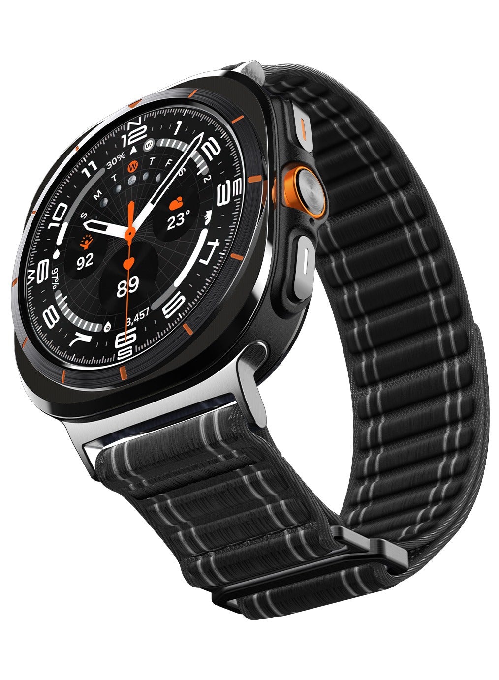 Spigen WBF0 for Samsung Galaxy Watch ULTRA Band 47mm (2025/2024) Lightweight Fabric Strap - Black