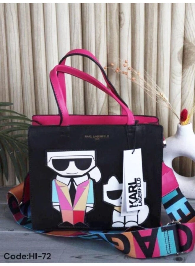 Karl Lagerfeld Designer Handbag – Women's Shoulder & Crossbody Bag – Elegant Medium Purse for Daily & Evening Use - Image 1