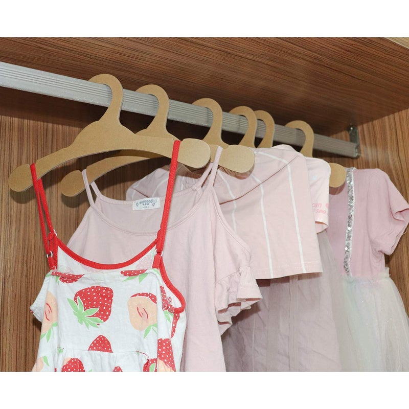 Kocpudu Cardboard Hangers  Environmentally Friendly Cardboard Hangers Baby  32 Pieces Of Baby Hangers  Durable  Wooden Baby Hangers Suitable For Baby Clothes Drying Storage - Image 4