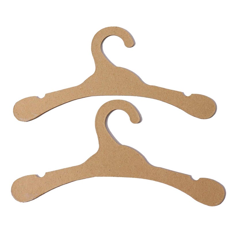 Kocpudu Cardboard Hangers  Environmentally Friendly Cardboard Hangers Baby  32 Pieces Of Baby Hangers  Durable  Wooden Baby Hangers Suitable For Baby Clothes Drying Storage - Image 3