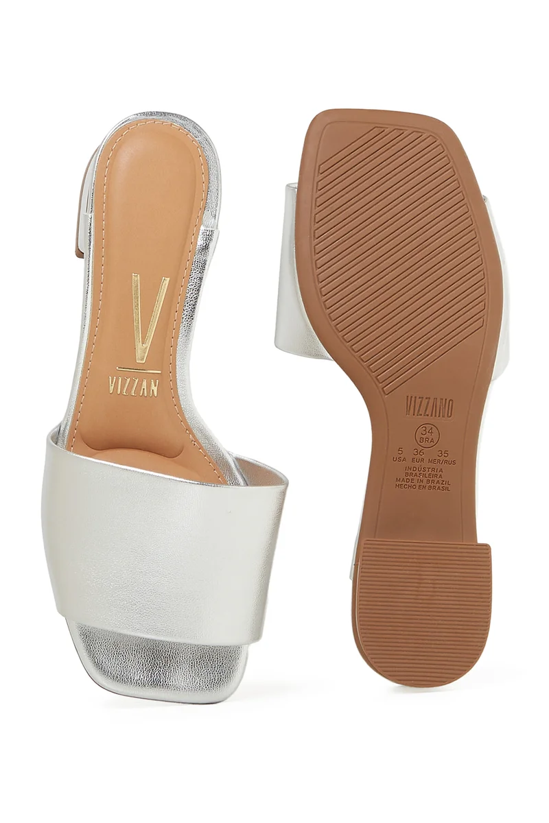 Vizzano  VIZZANO LADIES Low Heel Sandals in Silver | Comfortable Everyday Footwear for Women | Best Price UAE