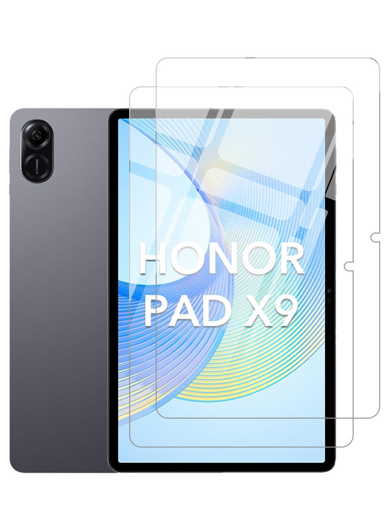 Theodor 2 Pack Screen Protector for Honor Pad X9  9H Hardness Tempered Glass, Bubble Free Easy Installation, Full Coverage And Anti Scratch Case Friendly- Clear - Image 1