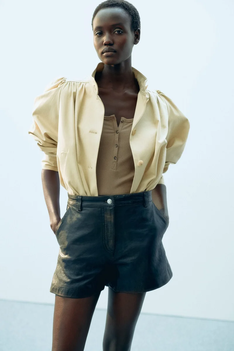 H&M Ribbed viscose top