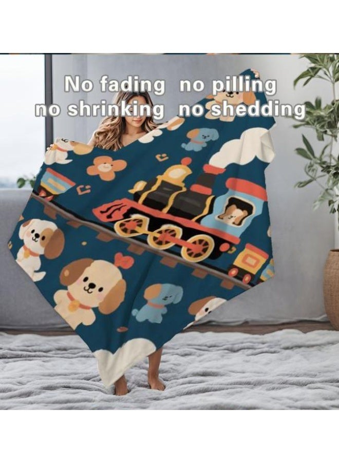 عام بطانية رقيقة من الفانيلا الكرتونية للأطفال والرضع (دافئة ومريحة، ومناسبة للنوم والألعاب) 70 سم * 100 سم - Image 4