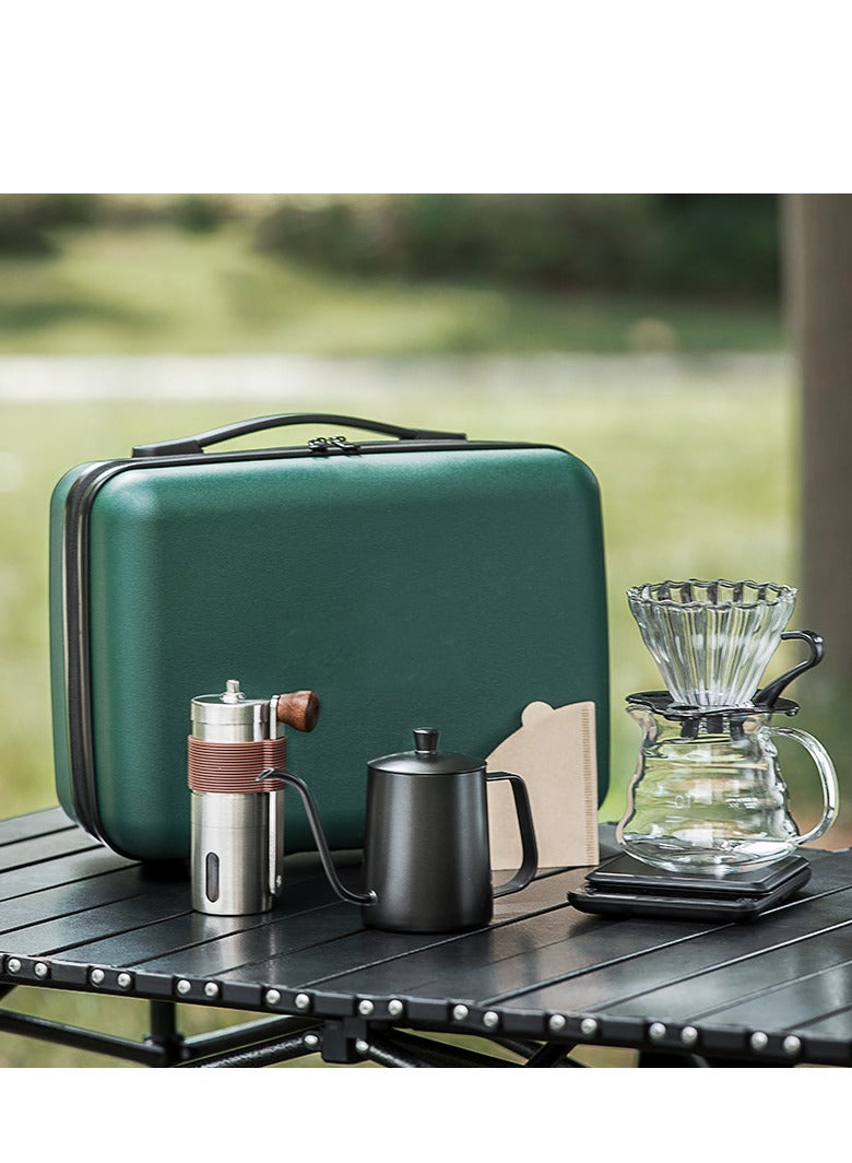 ZUIHAO V60 Coffee Maker Coffee Set 8 Pcs Drip Coffee Maker Kit, Portable Travel Kits Automatic Coffee Scale with Timer Coffee Pot with Thermometer Premium Coffee Set for Offices  Camping（Suitcase） - Image 5