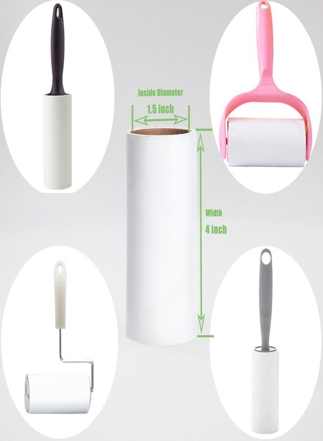 MINGRACE Lint Roller Refills 4 inch Extra Sticky Pet Hair Roller Replacement Refills Only, Inside Diameter 1.5 inch, 60 Sheets per Roll (Pack of 4, Total 240 Sheets) - Image 2