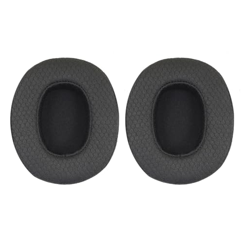 Niukeke Replacement Ear Pads for Skullcandy Crusher Wireless/Evo/ANC Hesh 3/EVO/ANC, Headphones Earpad Cushions, Headset Mesh Fabric Ear Covers Also Fit Skullcandy Venue Wireless Headphones-MF Black - Image 1