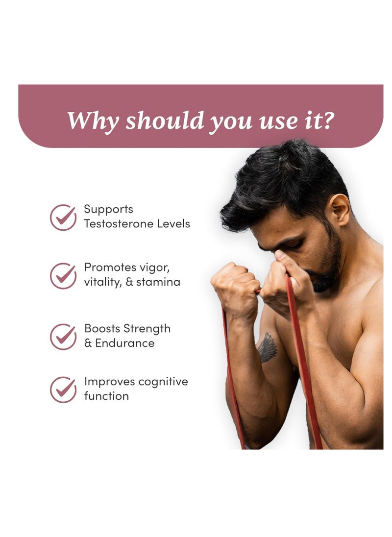 Man Matters - Shilajit Ashwagandha Gokshura  Safed Musli Capsules For Men 60 Capsules   20 Ayush Approved Ayurvedic Herbs  Helps Maintain Overall Health - Image 1