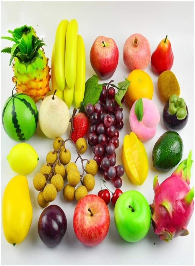 AKDC Dmfes Artificial Fake Fruit Home Decoration Simulation Ornament Craft Food Photography Props Home Decor Apple Pear Mango Banana Lemon (Color : Yellow Mango) - Image 4