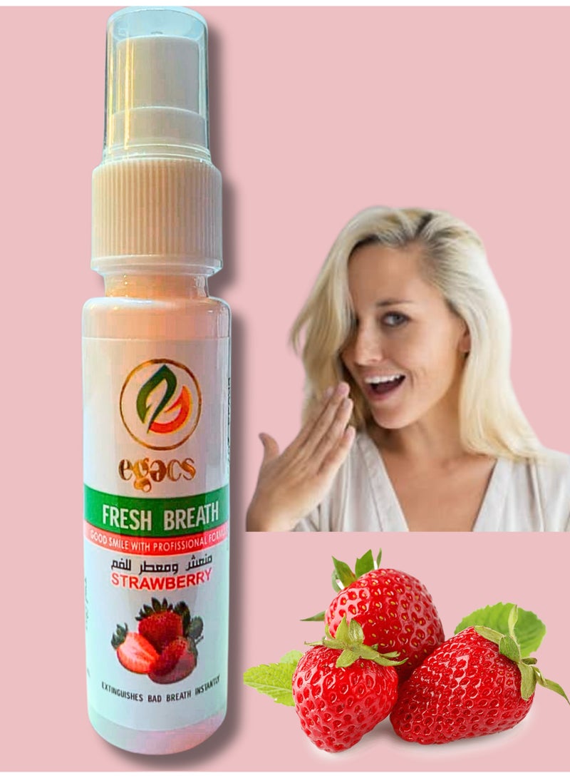ايجاكس سبراى منعش لرائحة الفم بالفراولة 30 مل - Image 2