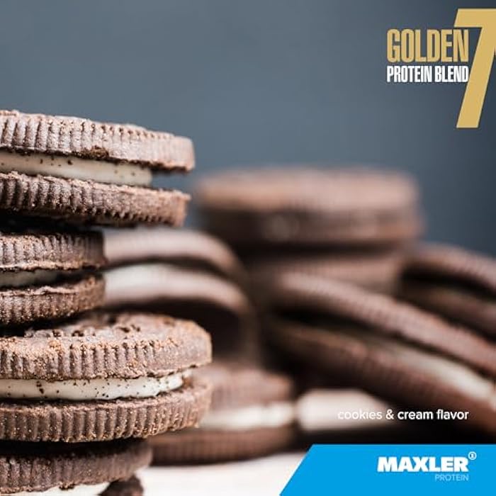 Maxler Golden 7 Protein Blend - Protein Powder for Muscle Gain & Recovery - Cookies and Cream Protein Powder 2 lb - Image 2
