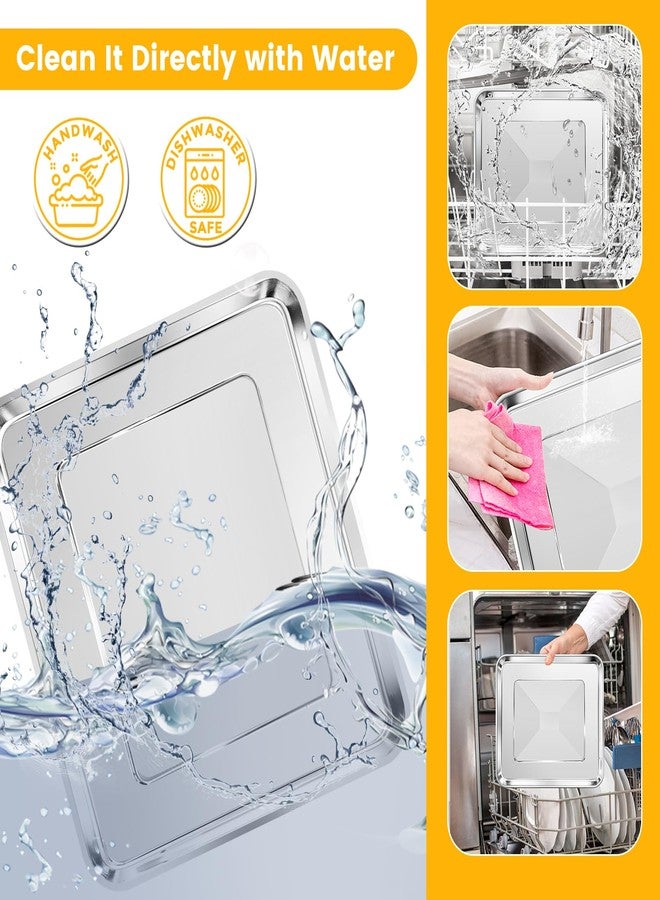 GXF Air Fryer Tray Replacement for Cuisinart TOA-95 Toaster Air Fryer Convection Oven, 14.5 * 11.6'' Non-stick Mesh Air Fryer Steel Basket Wire Rack Accessories Parts, Dishwasher Safe - Image 5