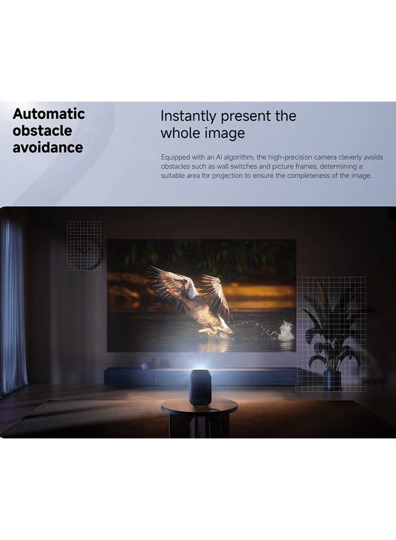 شاومي Xiaomi Smart Projector L1 Full HD 1080P LCD with Google TV, Auto Focus, Auto Keystone, Dolby Audio, Wi-Fi, Bluetooth 5.0 - Black-BHR9417EU BHR9417EU grey - Image 3