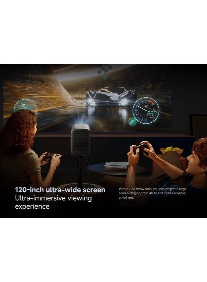شاومي Xiaomi Smart Projector L1 Full HD 1080P LCD with Google TV, Auto Focus, Auto Keystone, Dolby Audio, Wi-Fi, Bluetooth 5.0 - Black-BHR9417EU BHR9417EU grey - Image 5