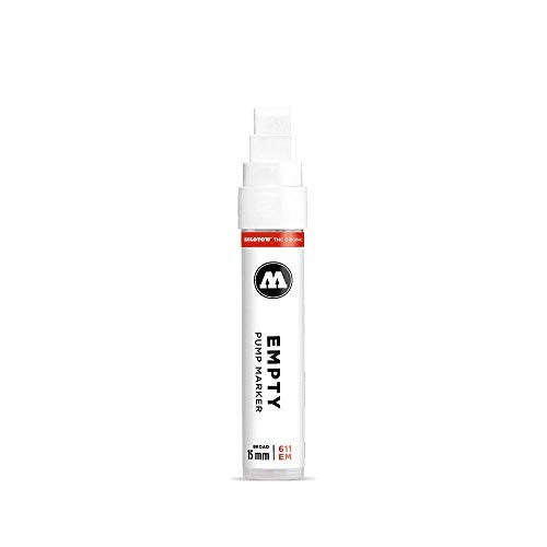 MOLOTOW ONE4ALL Empty Marker, 15mm, Compatible with Most Paints and Inks (611.000) White - Image 1
