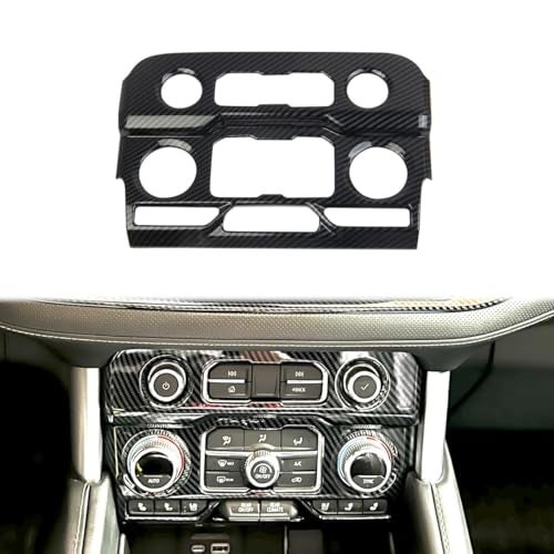 Fewshaw Carbon Fiber Center Console Air Conditioner Panel AC Cover Trim for 2021-2024 Chevy Tahoe Suburban for 2021-2024 GMC Yukon - Image 1