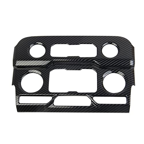 Fewshaw Carbon Fiber Center Console Air Conditioner Panel AC Cover Trim for 2021-2024 Chevy Tahoe Suburban for 2021-2024 GMC Yukon - Image 4