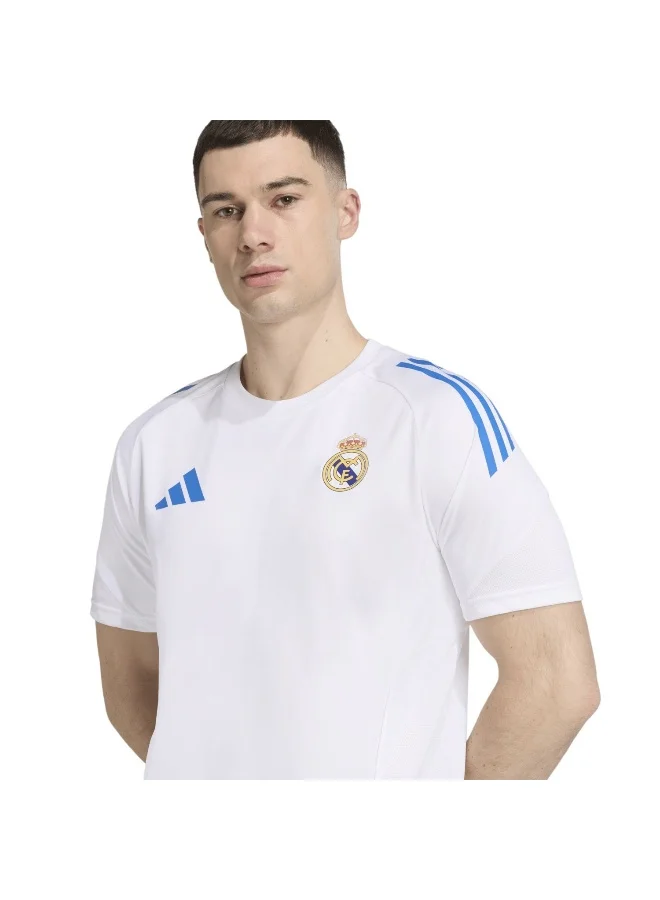 adidas قميص رجالي أبيض بأكمام قصيرة