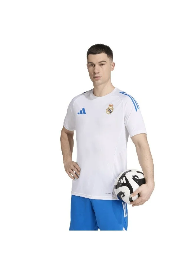 اديداس قميص رجالي أبيض بأكمام قصيرة