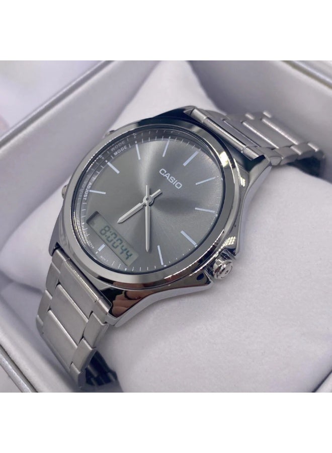 Casio MTP-VC01D-8EUDF Men’s Analog Stainless Steel Watch – Grey Dial, Slim Case, Water Resistant - Image 2