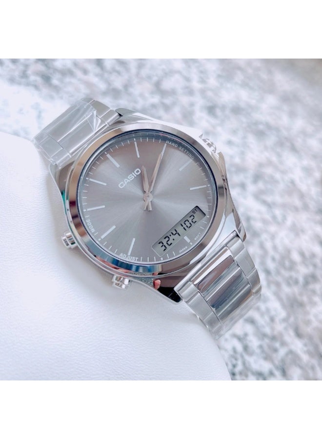 Casio MTP-VC01D-8EUDF Men’s Analog Stainless Steel Watch – Grey Dial, Slim Case, Water Resistant - Image 3