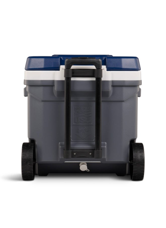 Igloo Maxcold Latitude 62 Roller Cooler  - Carbonite / 
Aegean Sea  - Image 3