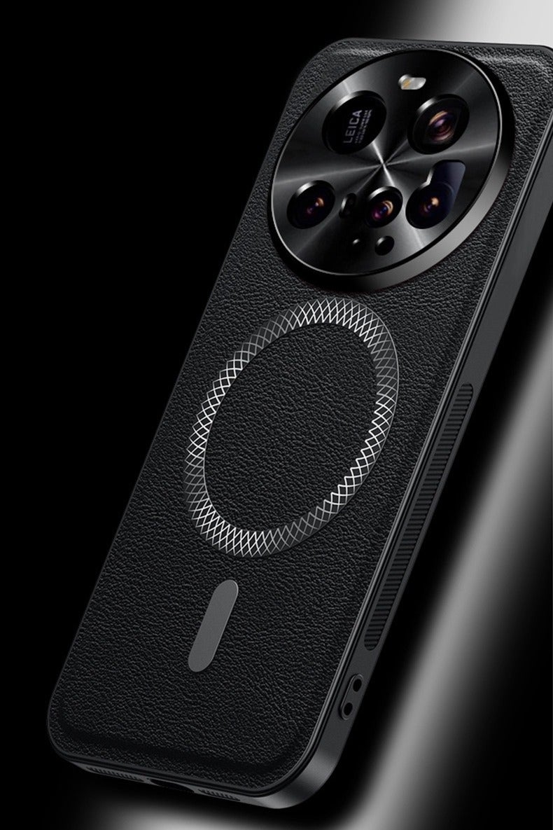 عام غطاء هاتف متوافق مع شاومي 15 الترا 5G، تصميم مغناطيسي رفيع مع حماية متقدمة ضد السقوط والصدمات، وغطاء خلفي من الجلد يحمي عدسة الكاميرا. - Image 5