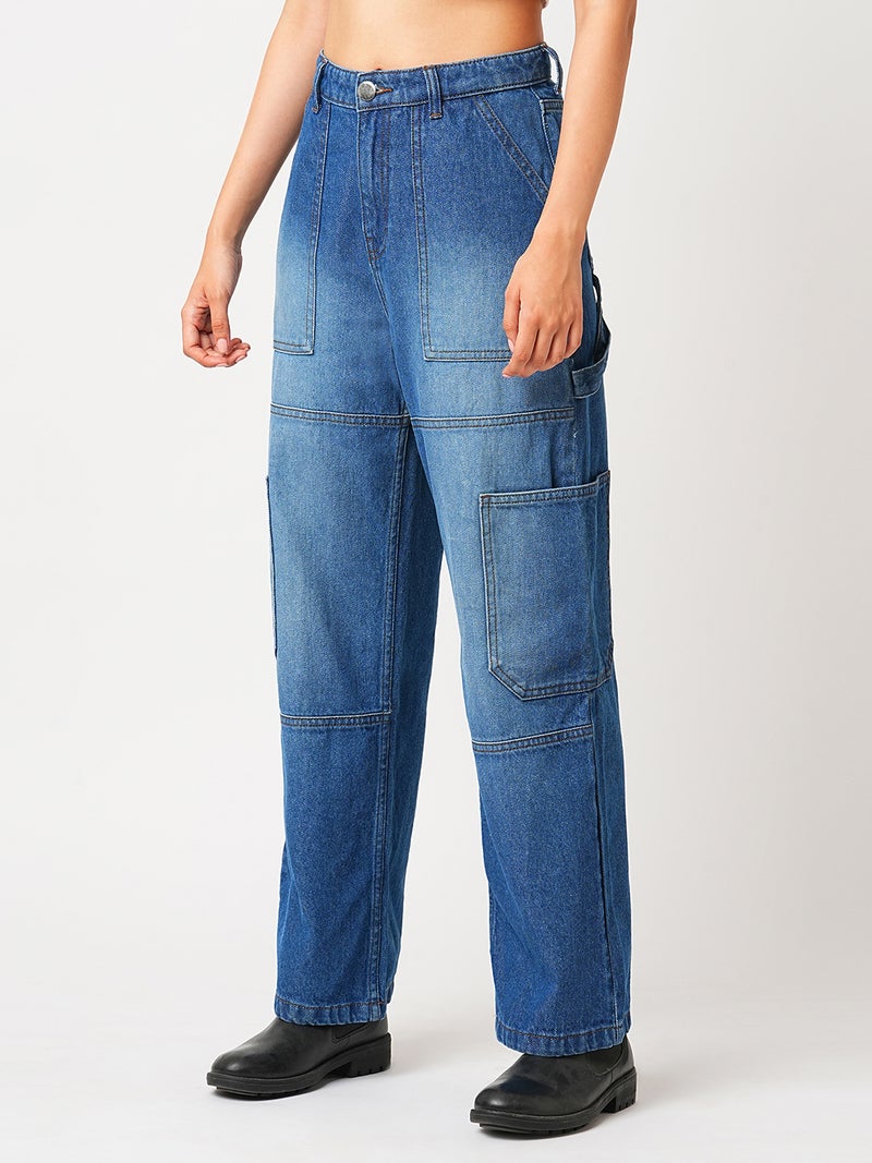 globus Globus Women Jean Straight Fit High-Rise Heavy Light Jeans  - Image 3